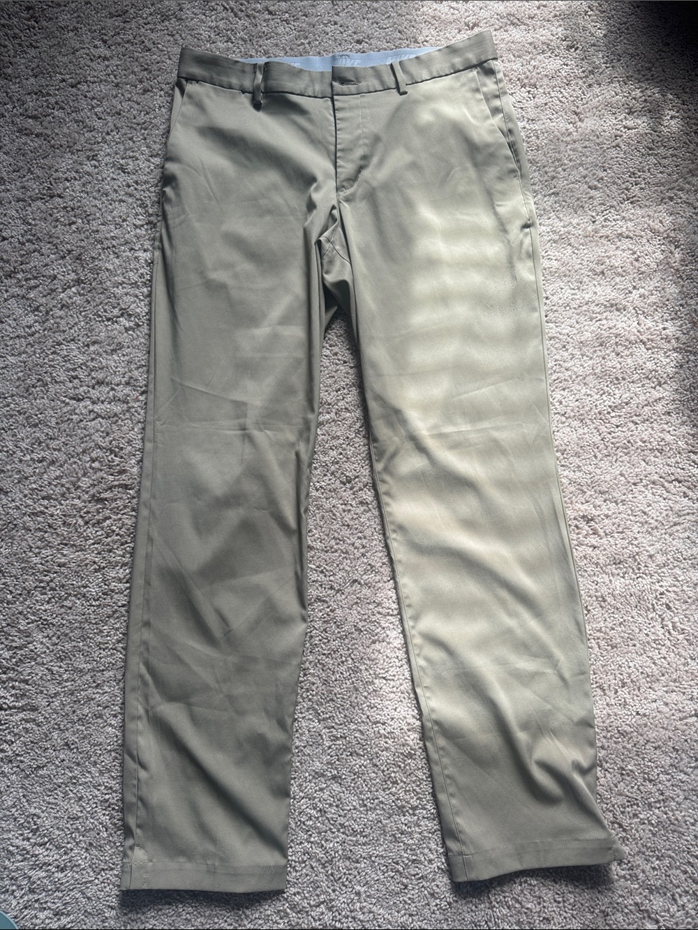 Nike Men's Olive Green Chinos